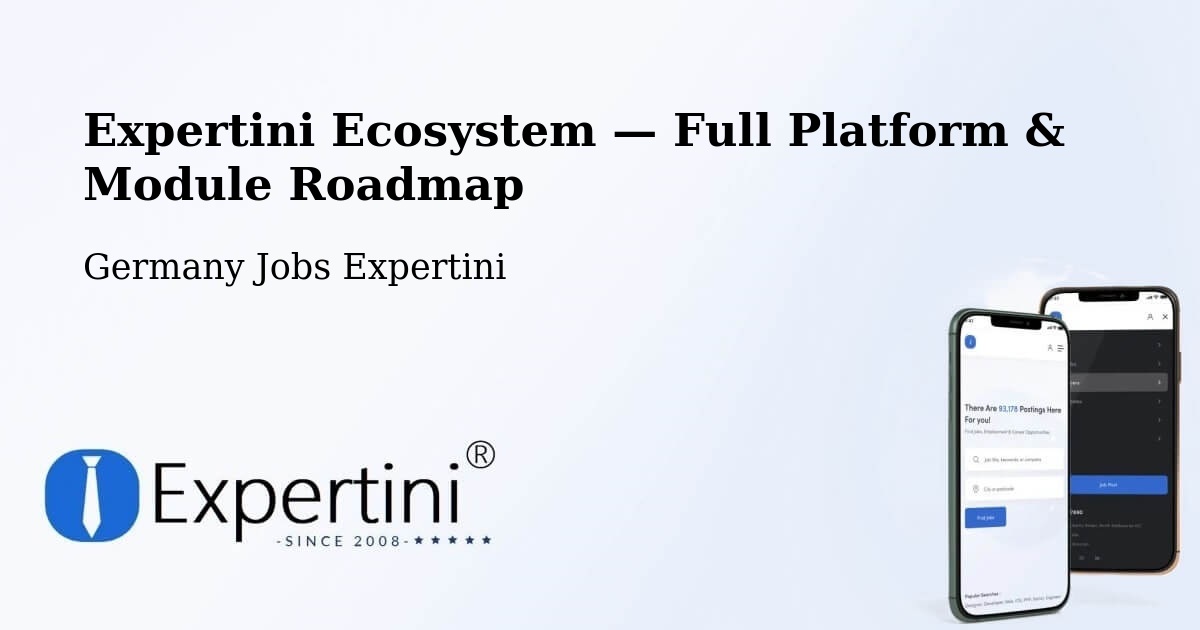 Expertini Ecosystem — Full Platform & Module Roadmap – Cappeln